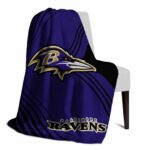 baltimore ravens diagonal stripes purple blanket best selling