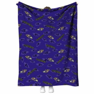 baltimore ravens diehard fans purple blanket best selling