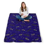 baltimore ravens diehard fans purple blanket high quality