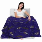 baltimore ravens diehard fans purple blanket latest model