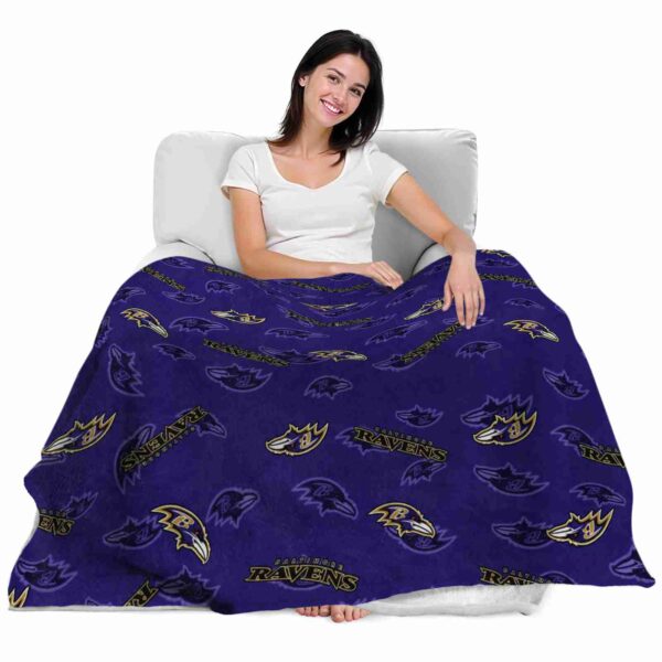 baltimore ravens diehard fans purple blanket latest model