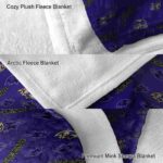 baltimore ravens diehard fans purple blanket premium grade