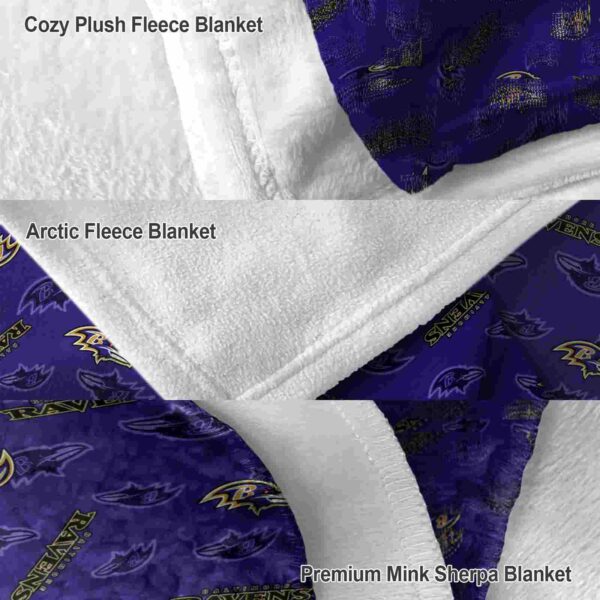 baltimore ravens diehard fans purple blanket premium grade