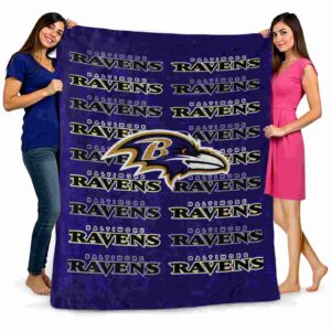 baltimore ravens fan pride purple blanket fashion forward
