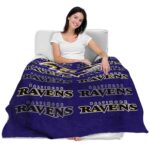baltimore ravens fan pride purple blanket latest model