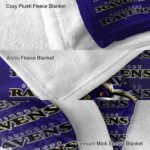 baltimore ravens fan pride purple blanket premium grade