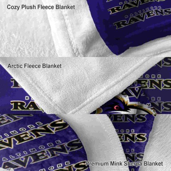 baltimore ravens fan pride purple blanket premium grade
