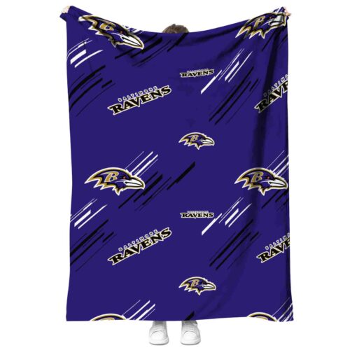 baltimore ravens fan spirit purple blanket best selling