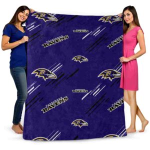 baltimore ravens fan spirit purple blanket fashion forward