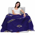 baltimore ravens fan spirit purple blanket latest model