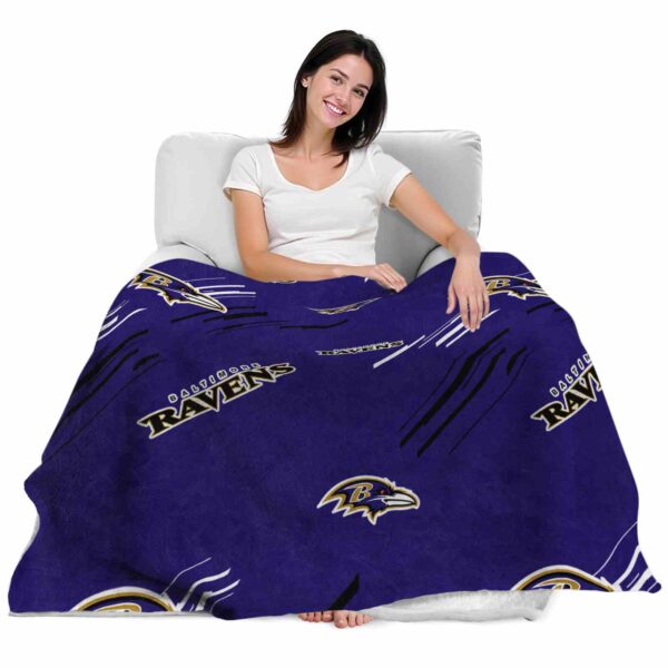 baltimore ravens fan spirit purple blanket latest model