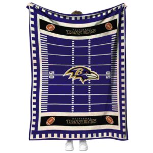 baltimore ravens football field purple blanket best selling