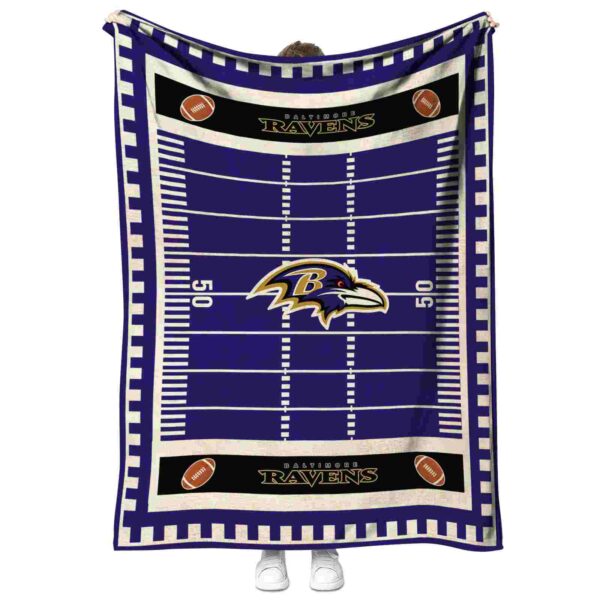 baltimore ravens football field purple blanket best selling