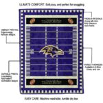 baltimore ravens football field purple blanket new arrival