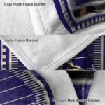 baltimore ravens football field purple blanket premium grade