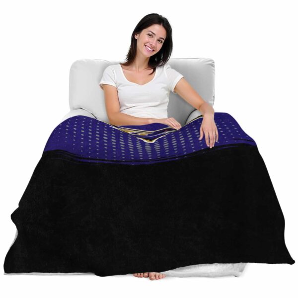 baltimore ravens gradient dots purple blanket latest model