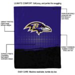 baltimore ravens gradient dots purple blanket new arrival