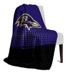 baltimore ravens gradient dots purple blanket top rated