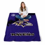 baltimore ravens grunge texture purple blanket best selling