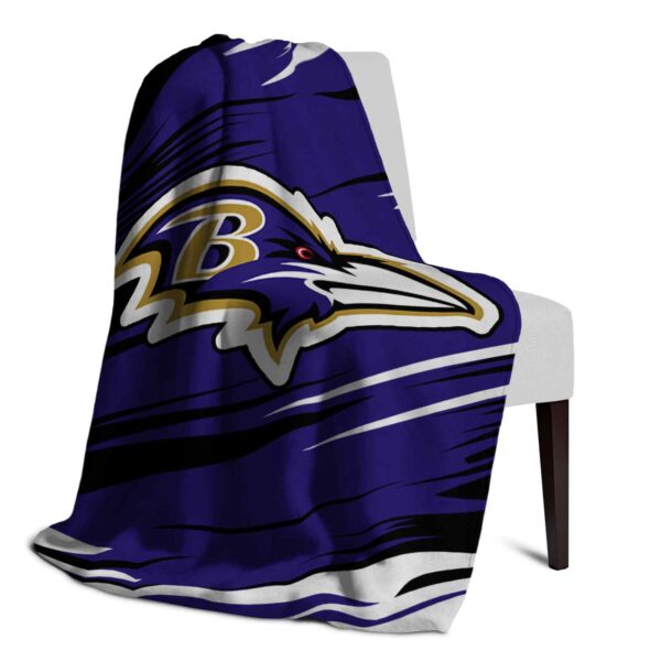 baltimore ravens paint streaks purple white blanket top rated