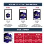 baltimore ravens paint streaks purple white blanket trendy