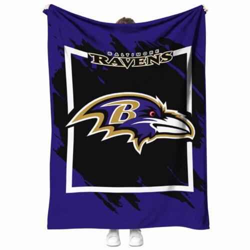 baltimore ravens splatter effect purple blanket best selling