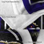 baltimore ravens splatter effect purple blanket premium grade