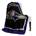 baltimore ravens splatter effect purple blanket top rated