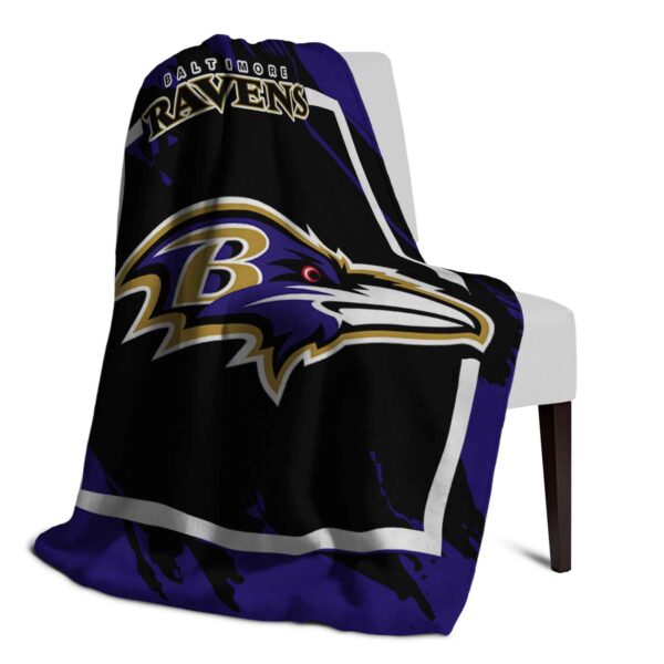 baltimore ravens splatter effect purple blanket top rated
