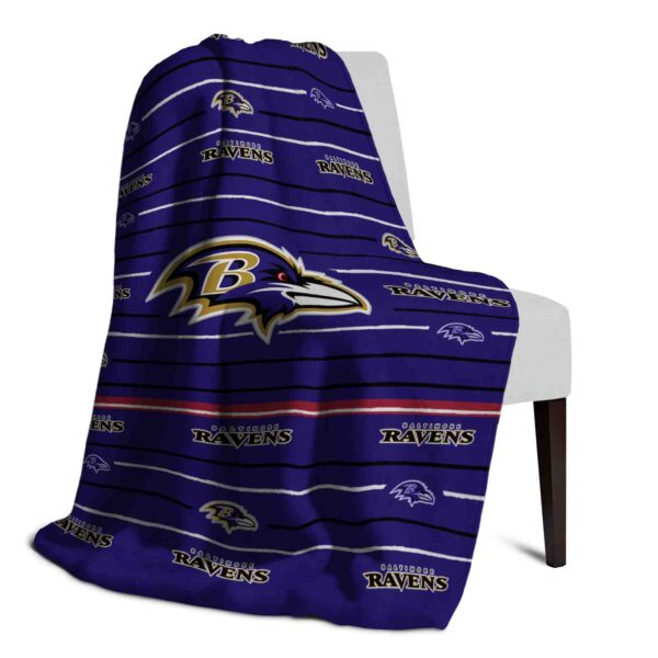 baltimore ravens striped pattern purple blanket top rated
