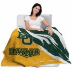 baylor bears brushstrokes green white blanket latest model