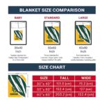 baylor bears brushstrokes green white blanket trendy
