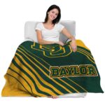 baylor bears diagonal stripes green blanket best selling