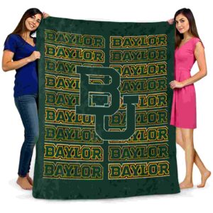 baylor bears fan pride green blanket fashion forward