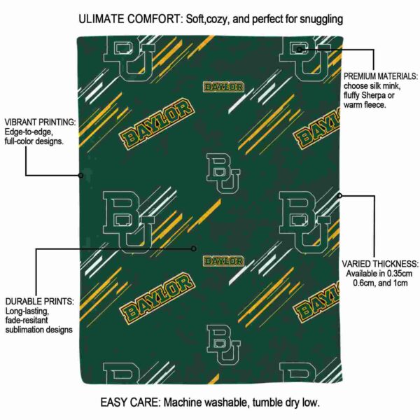 baylor bears fan spirit green blanket new arrival