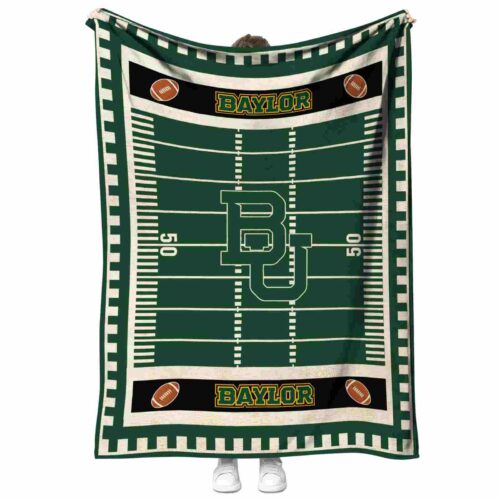 baylor bears football field green blanket best selling