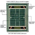 baylor bears football field green blanket best selling