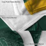 baylor bears gradient dots green blanket premium grade