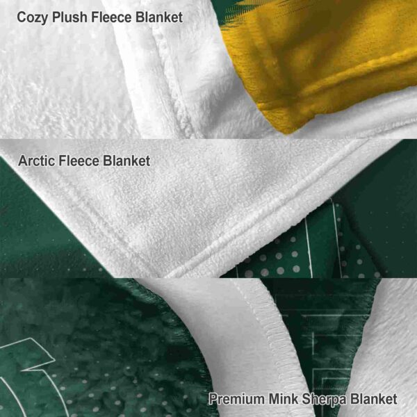 baylor bears gradient dots green blanket premium grade