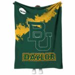 baylor bears grunge texture green blanket best selling