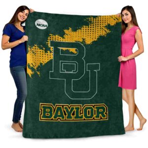 baylor bears grunge texture green blanket fashion forward