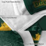baylor bears grunge texture green blanket best selling