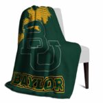 baylor bears grunge texture green blanket best selling