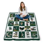 baylor bears mickey minnie green white blanket best selling