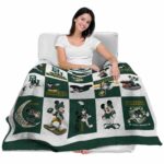 baylor bears mickey minnie green white blanket best selling