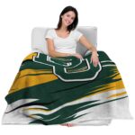 baylor bears paint streaks green white blanket latest model