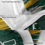 baylor bears paint streaks green white blanket premium grade
