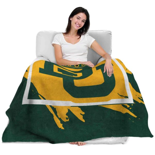 baylor bears splatter effect green blanket latest model