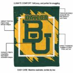 baylor bears splatter effect green blanket new arrival