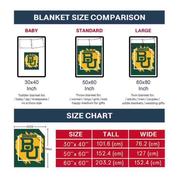 baylor bears splatter effect green blanket trendy